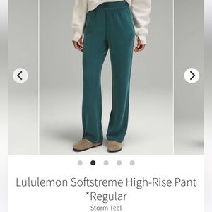 lululemon softstreme high rise pants